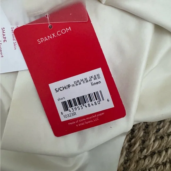 NWT Set of Spanx Satin‎ Shaping Underwear & Shape Short Color Linen Size Small - Picture 6 of 7